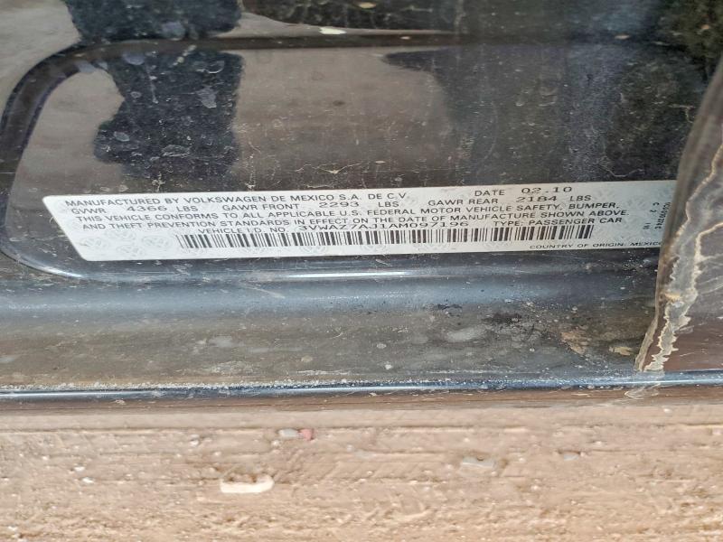 Продажа на аукционе авто 2010 Volkswagen Jetta, vin: 3VWAZ7AJ1AM097196, номер лота: 64054336