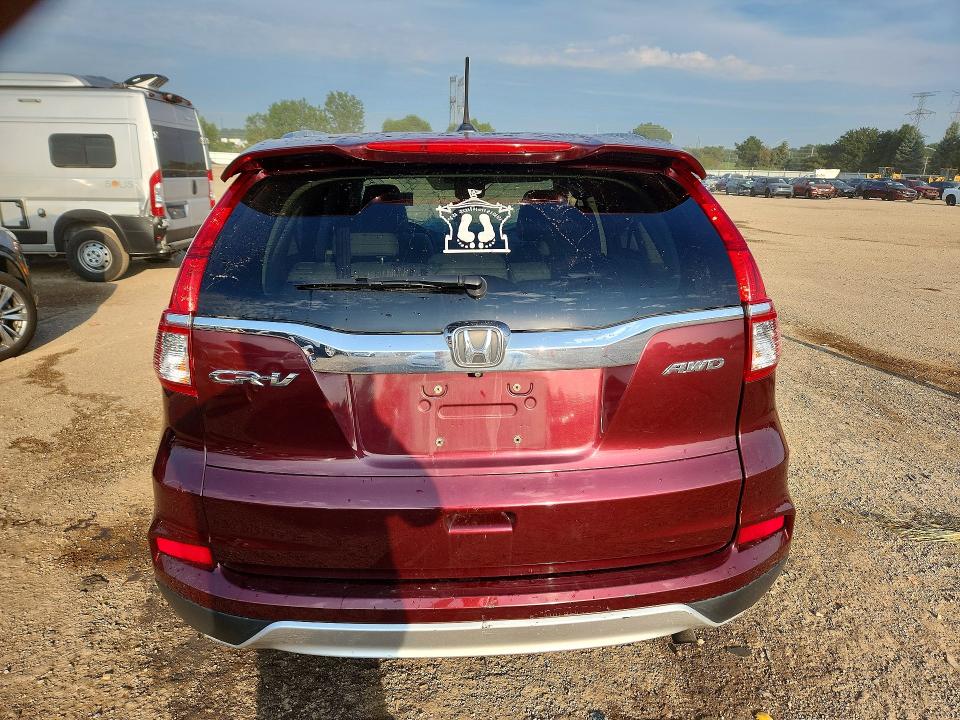 65416196 :رقم المزاد ، 5J6RM4H7XFL094331 vin ، 2015 Honda Cr-v مزاد بيع