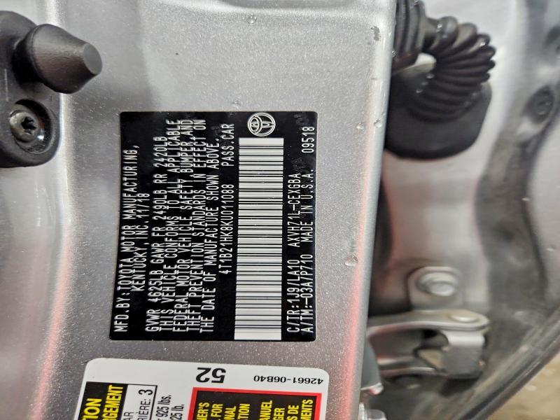 Aukcja sprzedaży 2019 Toyota Camry Hybrid, vin: 4T1B21HK8KU011088, numer aukcji: 65029566