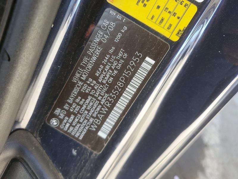 Продаж на аукціоні авто 2008 Bmw 328, vin: WBAWR33528P152953, номер лоту: 65398696