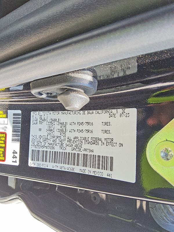 Aukcja sprzedaży 2023 Toyota Tacoma, vin: 3TMBZ5DN5PM039286, numer aukcji: 63591416