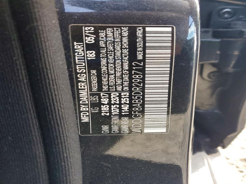 66580386 :رقم المزاد ، WDDGF8AB5DR298712 vin ، 2013 Mercedes-benz C مزاد بيع