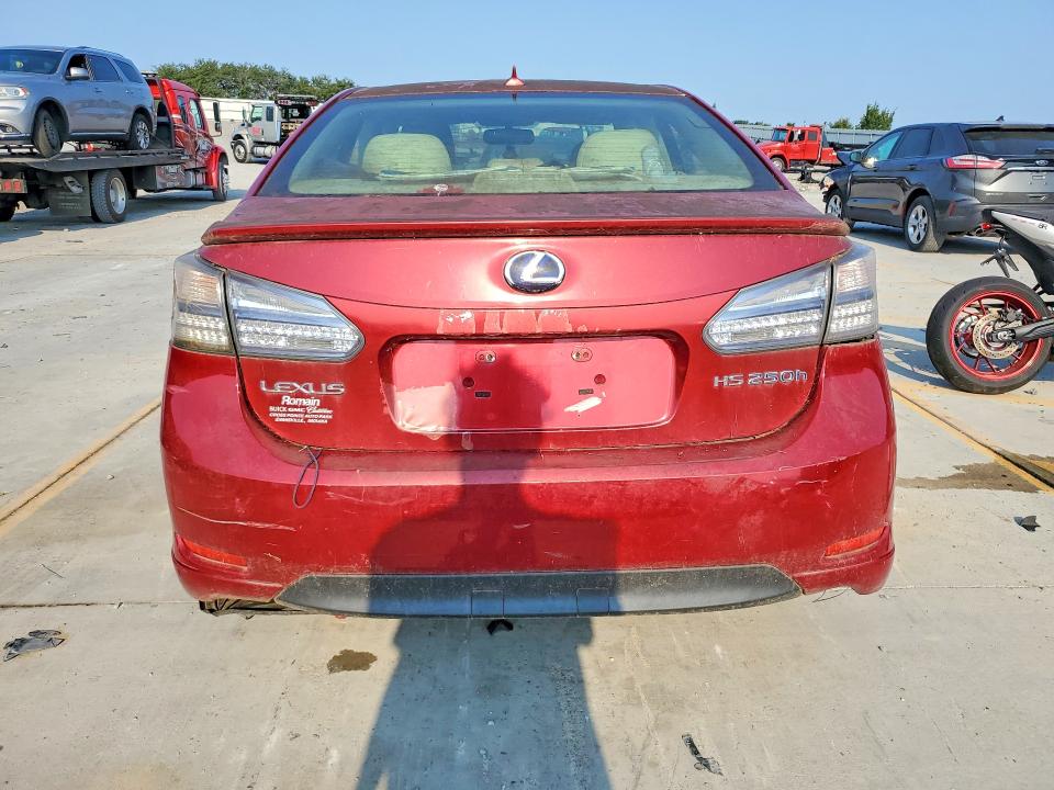 2010 Lexus Hs მანქანა იყიდება აუქციონზე, vin: JTHBB1BA1A2025010, აუქციონის ნომერი: 64727736