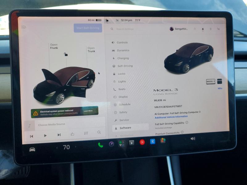Aukcja sprzedaży 2018 Tesla Model 3, vin: 5YJ3E1EA4JF075857, numer aukcji: 66049016