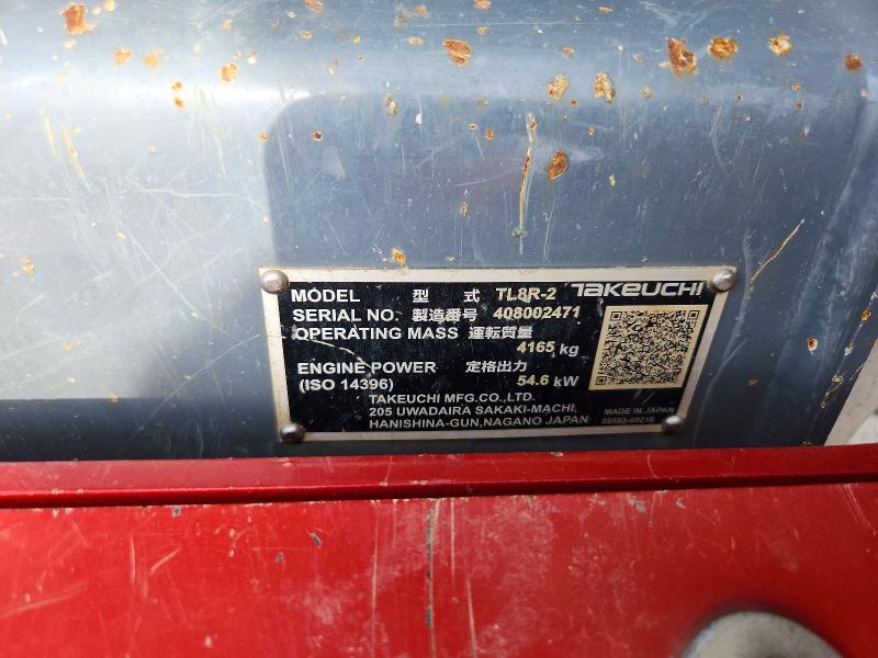 Продаж на аукціоні авто 2022 Takeuchi Unknown, vin: 408002471, номер лоту: 65108476