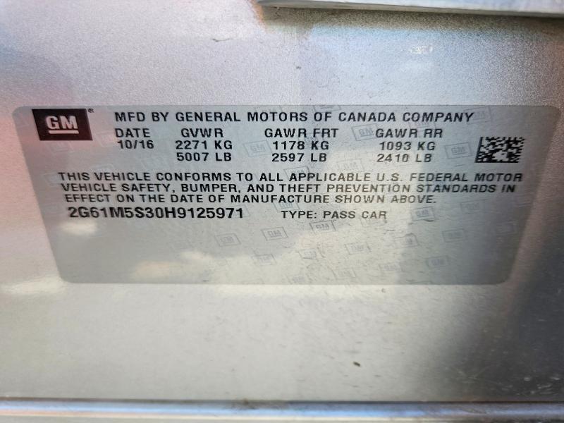 Aukcja sprzedaży 2017 Cadillac Xts, vin: 2G61M5S30H9125971, numer aukcji: 64253426
