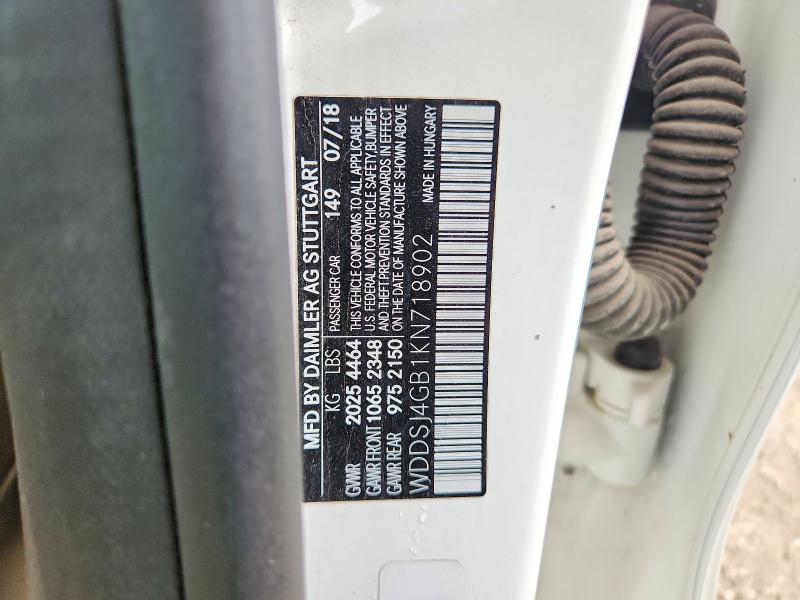 Aukcja sprzedaży 2019 Mercedes-benz Cla, vin: WDDSJ4GB1KN718902, numer aukcji: 65500336
