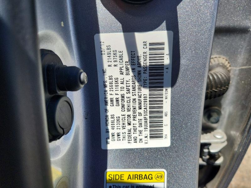 Продаж на аукціоні авто 2012 Acura Tl, vin: 19UUA8F50CA029997, номер лоту: 64978746