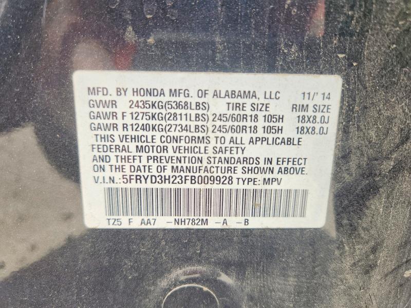 Продаж на аукціоні авто 2015 Acura Mdx, vin: 5FRYD3H23FB009928, номер лоту: 66006276