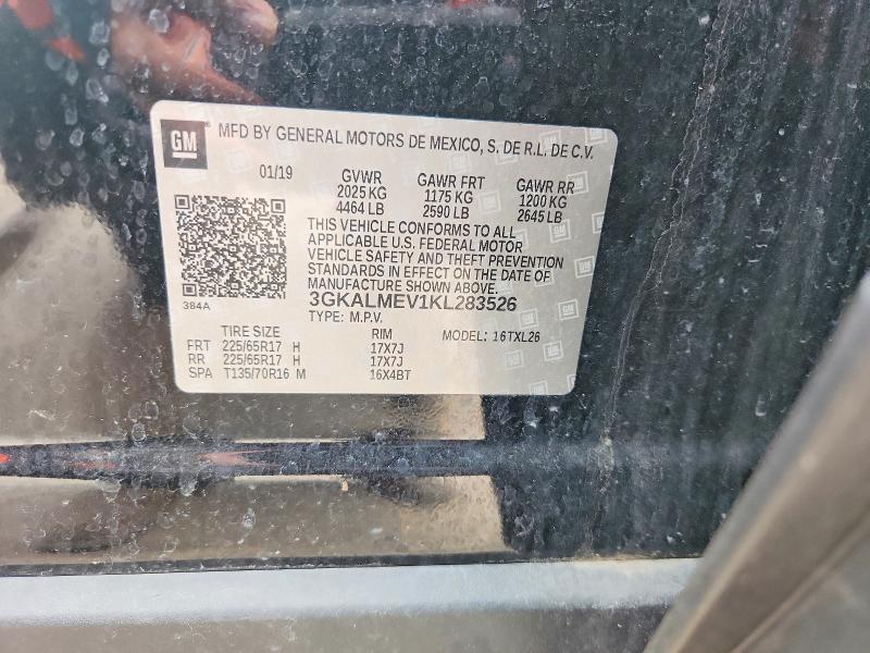 63445196 :رقم المزاد ، 3GKALMEV1KL283526 vin ، 2019 Gmc Terrain مزاد بيع