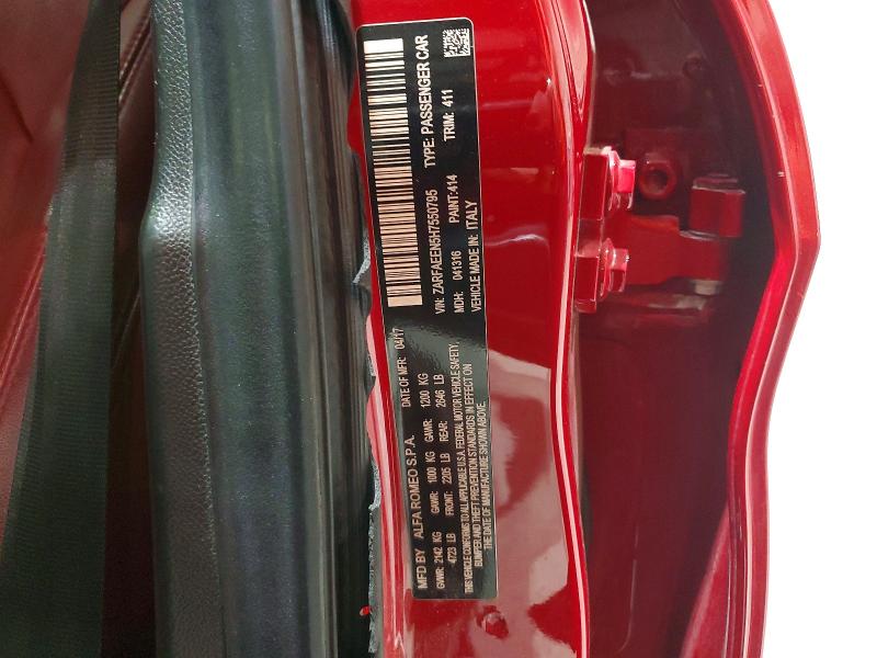 Продаж на аукціоні авто 2017 Alfa Romeo Giulia, vin: ZARFAEEN5H7550795, номер лоту: 64762546