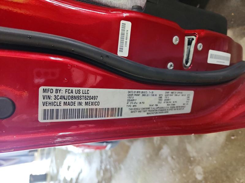 65222076 :رقم المزاد ، 3C4NJDBN9ST620497 vin ، 2025 Jeep Compass مزاد بيع