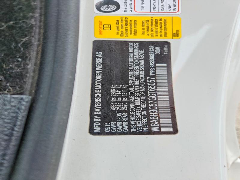 2016 Bmw 640 მანქანა იყიდება აუქციონზე, vin: WBA6H3C57GGT65057, აუქციონის ნომერი: 64340396
