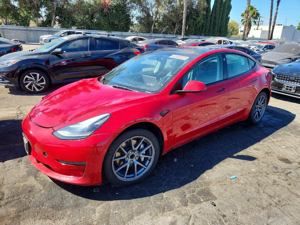 Aukcja sprzedaży 2022 Tesla Model 3, vin: 5YJ3E1EA1NF287590, numer aukcji: 65053696