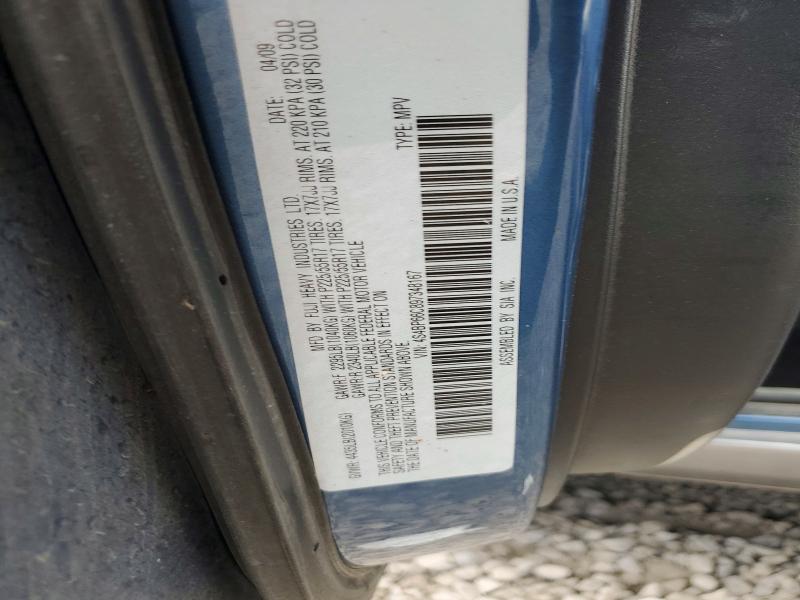 Aukcja sprzedaży 2009 Subaru Outback, vin: 4S4BP66C897348167, numer aukcji: 65043736