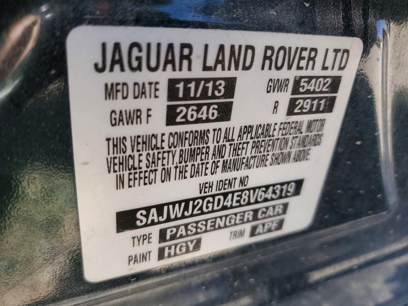 Продаж на аукціоні авто 2014 Jaguar Xjl, vin: SAJWJ2GD4E8V64319, номер лоту: 62622116