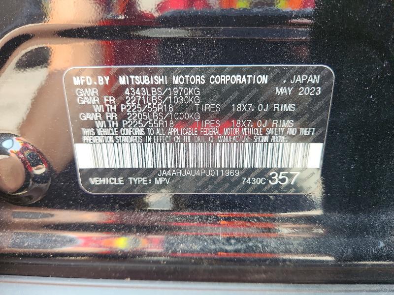 Продажа на аукционе авто 2023 Mitsubishi Outlander Sport, vin: JA4ARUAU4PU011969, номер лота: 64192666