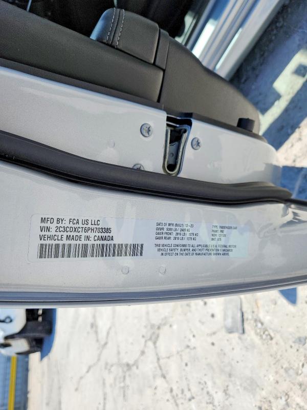 64382986 :رقم المزاد ، 2C3CDXCT6PH703385 vin ، 2023 Dodge Charger مزاد بيع