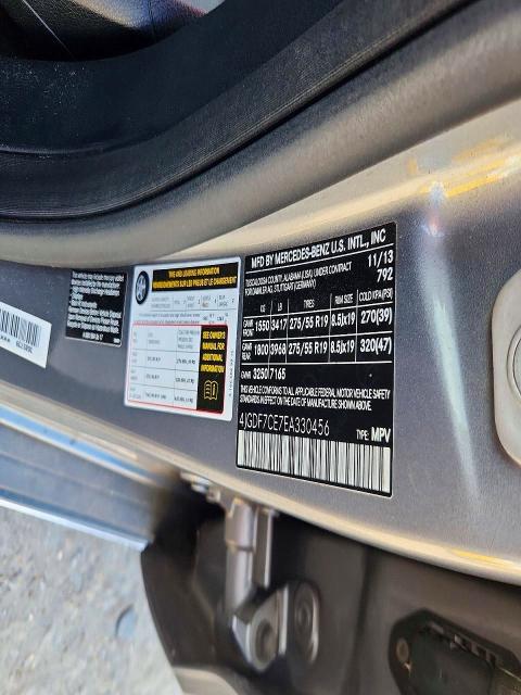 66278496 :رقم المزاد ، 4JGDF7CE7EA330456 vin ، 2014 Mercedes-benz Gl مزاد بيع