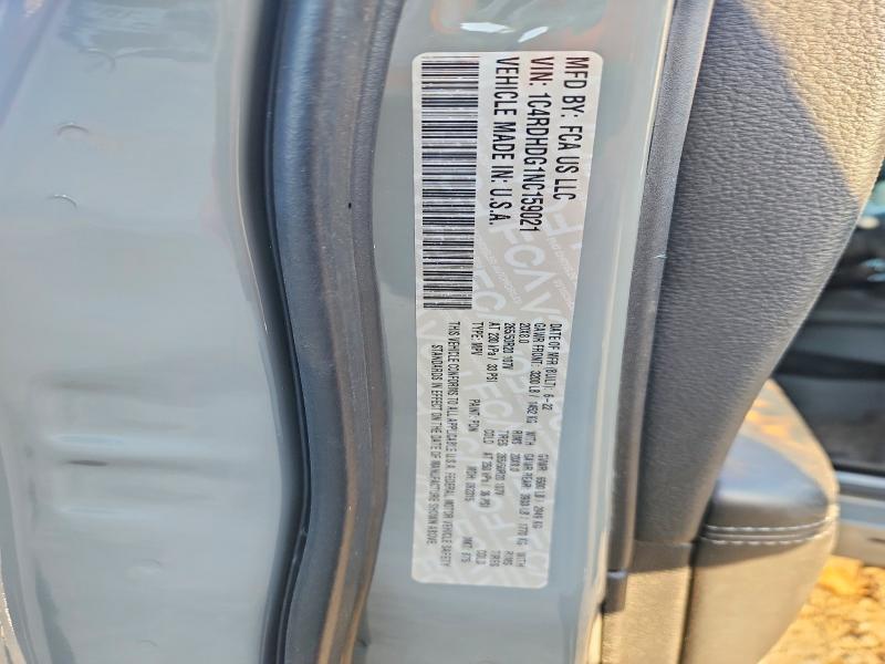 2022 Dodge Durango მანქანა იყიდება აუქციონზე, vin: 1C4RDHDG1NC159021, აუქციონის ნომერი: 64311466