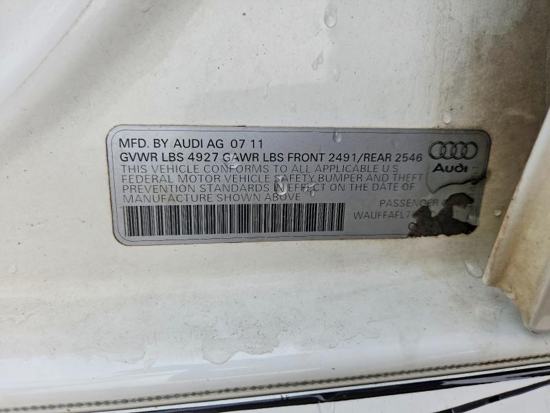 Aukcja sprzedaży 2012 Audi A4, vin: WAUFFAFL7CN004731, numer aukcji: 65381746