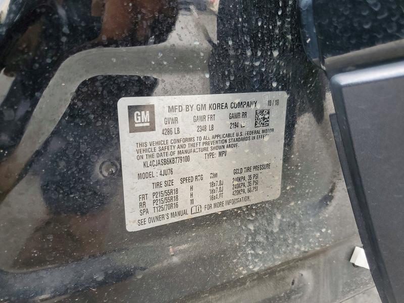 Aukcja sprzedaży 2019 Buick Encore, vin: KL4CJASB6KB779100, numer aukcji: 63508926