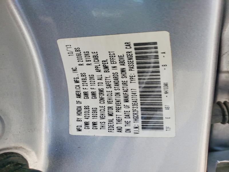 Продаж на аукціоні авто 2014 Honda Accord, vin: 1HGCR2F33EA070417, номер лоту: 63939466