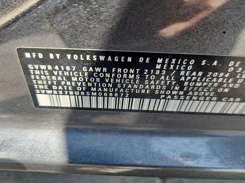 65595216 :رقم المزاد ، 3VWBX7BU8SM066872 vin ، 2025 Volkswagen Jetta مزاد بيع
