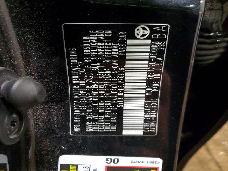 Продажа на аукционе авто 2018 Toyota Corolla, vin: 5YFBURHE3JP768063, номер лота: 64784836