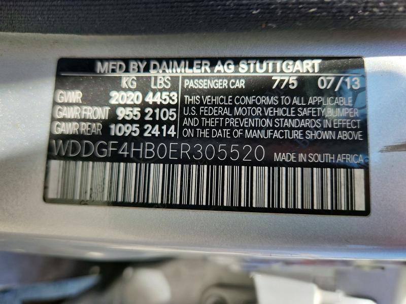 Aukcja sprzedaży 2014 Mercedes-benz C, vin: WDDGF4HB0ER305520, numer aukcji: 65121356