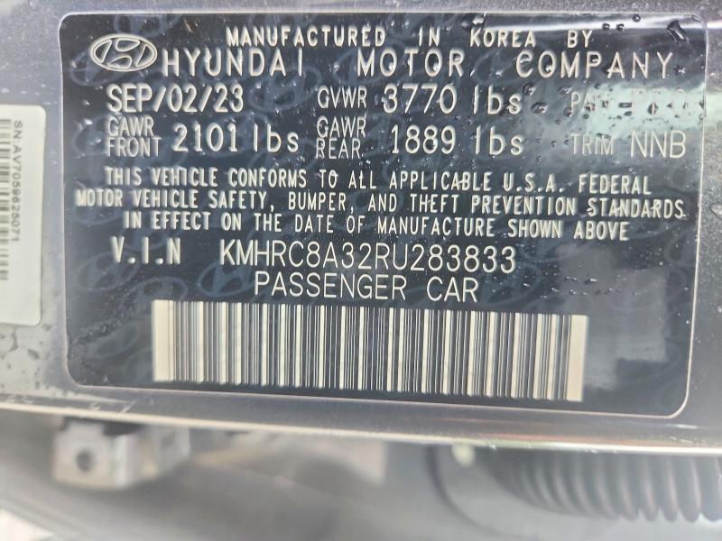 66000526 :رقم المزاد ، KMHRC8A32RU283833 vin ، 2024 Hyundai Venue مزاد بيع