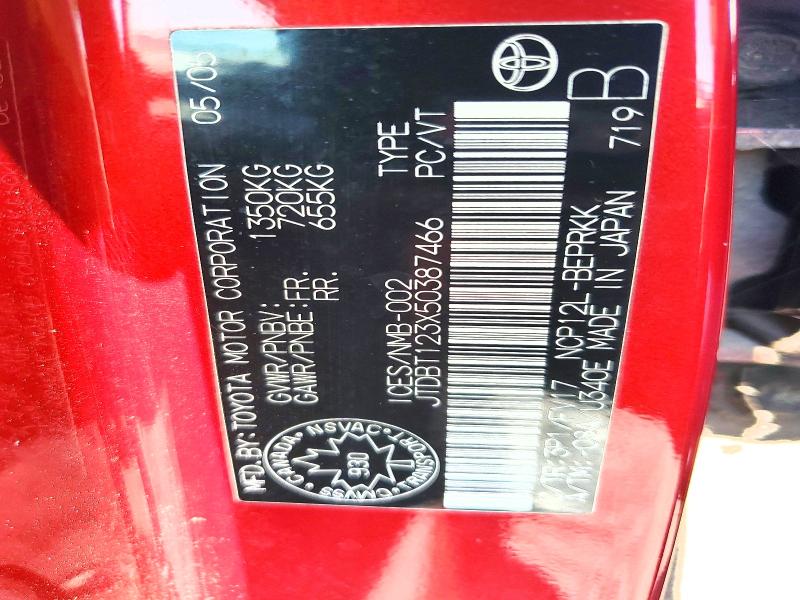 Продаж на аукціоні авто 2005 Toyota Echo, vin: JTDBT123X50387466, номер лоту: 62058956