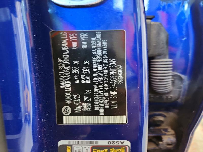 Продаж на аукціоні авто 2023 Hyundai Elantra, vin: 5NPLS4AG5PH118049, номер лоту: 64805626