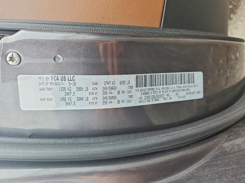 63484216 :رقم المزاد ، 2C4RC1GG8JR323372 vin ، 2018 Chrysler Pacifica مزاد بيع