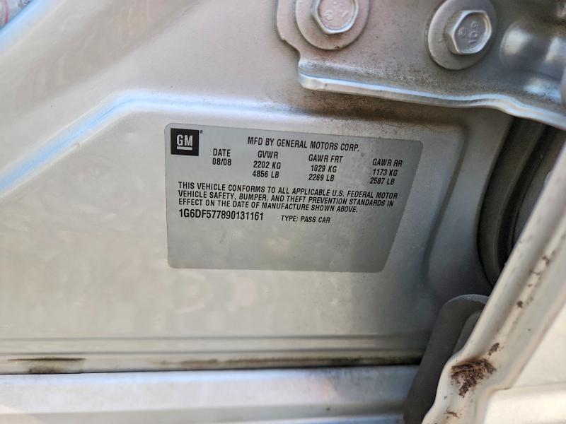 2009 Cadillac Cts მანქანა იყიდება აუქციონზე, vin: 1G6DF577890131161, აუქციონის ნომერი: 64837186
