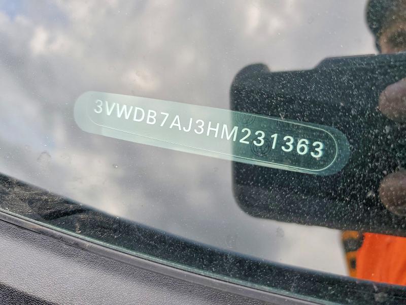Aukcja sprzedaży 2017 Volkswagen Jetta, vin: 3VWDB7AJ3HM231363, numer aukcji: 66986286