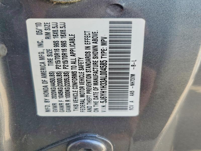 Aukcja sprzedaży 2010 Honda Element, vin: 5J6YH1H33AL004585, numer aukcji: 65436526