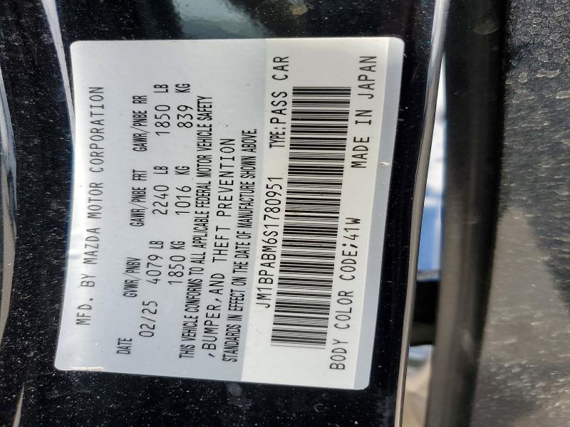 Продажа на аукционе авто 2025 Mazda 3, vin: JM1BPABM6S1780951, номер лота: 64449456
