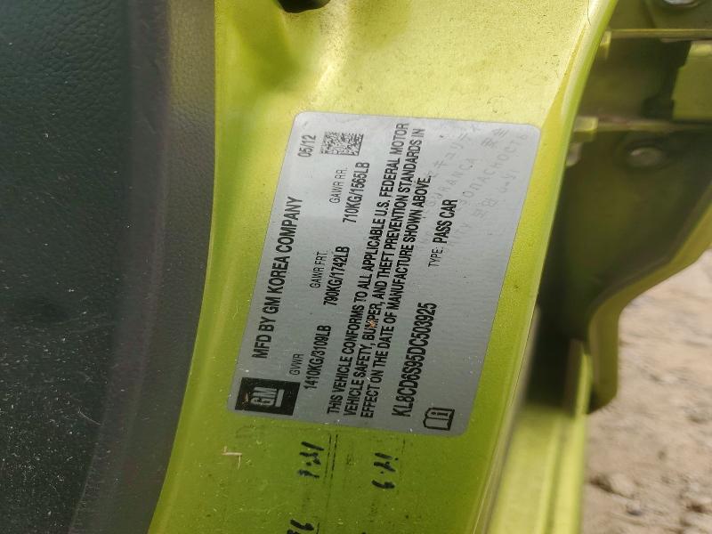 63210476 :رقم المزاد ، KL8CD6S95DC503925 vin ، 2013 Chevrolet Spark مزاد بيع