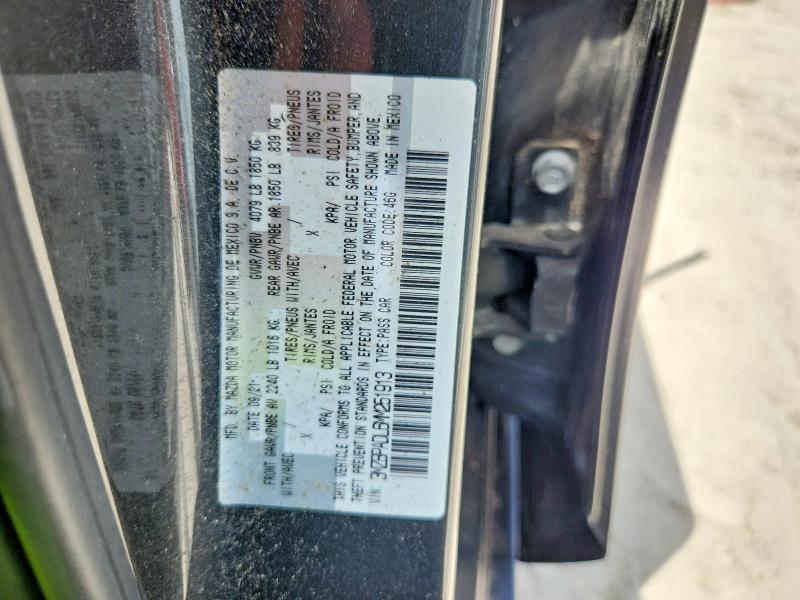 Продаж на аукціоні авто 2021 Mazda 3, vin: 3MZBPADL6MM251913, номер лоту: 63638166