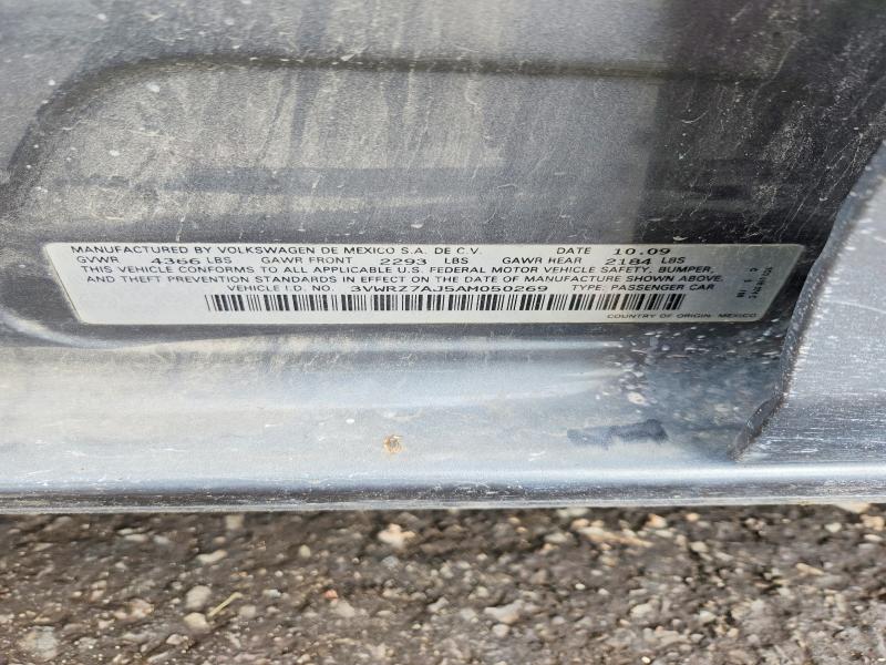 Продажа на аукционе авто 2010 Volkswagen Jetta, vin: 3VWRZ7AJ5AM050269, номер лота: 62296376