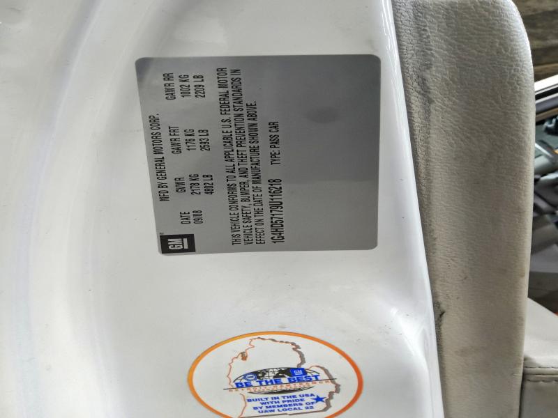 Aukcja sprzedaży 2009 Buick Lucerne, vin: 1G4HD57179U116218, numer aukcji: 64167186