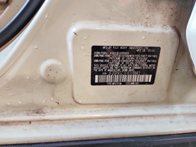 64986456 :رقم المزاد ، JF2GPASC1F8318843 vin ، 2015 Subaru Xv Crosstrek مزاد بيع