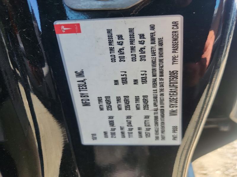 Продажа на аукционе авто 2018 Tesla Model 3, vin: 5YJ3E1EA1JF075895, номер лота: 64247016