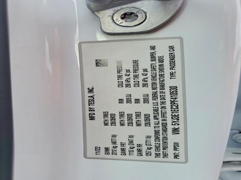 Продажа на аукционе авто 2023 Tesla Model 3, vin: 5YJ3E1EC2PF410530, номер лота: 63875126