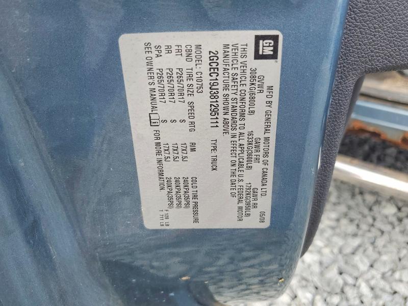 65228376 :رقم المزاد ، 2GCEC19J381295111 vin ، 2008 Chevrolet Silverado مزاد بيع