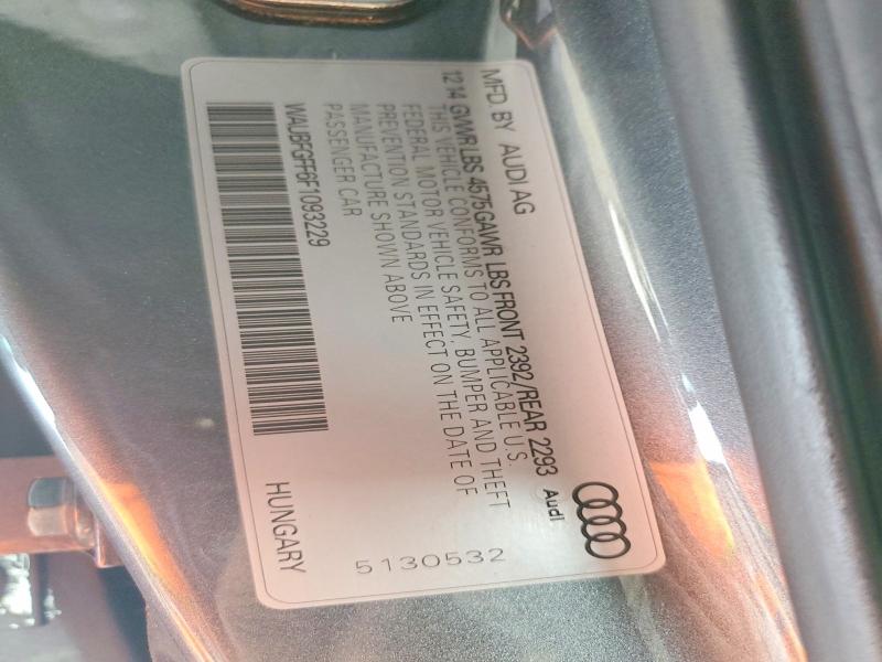 66996556 :رقم المزاد ، WAUBFGFF6F1093229 vin ، 2015 Audi A3 مزاد بيع