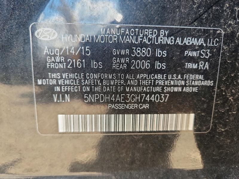 Продаж на аукціоні авто 2016 Hyundai Elantra, vin: 5NPDH4AE3GH744037, номер лоту: 66953586
