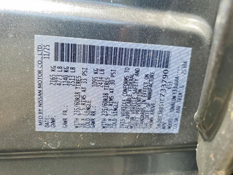 Auction sale of the 2026 Nissan Rogue, vin: 5N1BT3BB5TC733790, lot number: 63428966