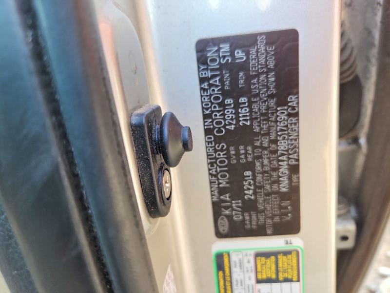 Продажа на аукционе авто 2011 Kia Optima, vin: KNAGN4A78B5176901, номер лота: 65639416